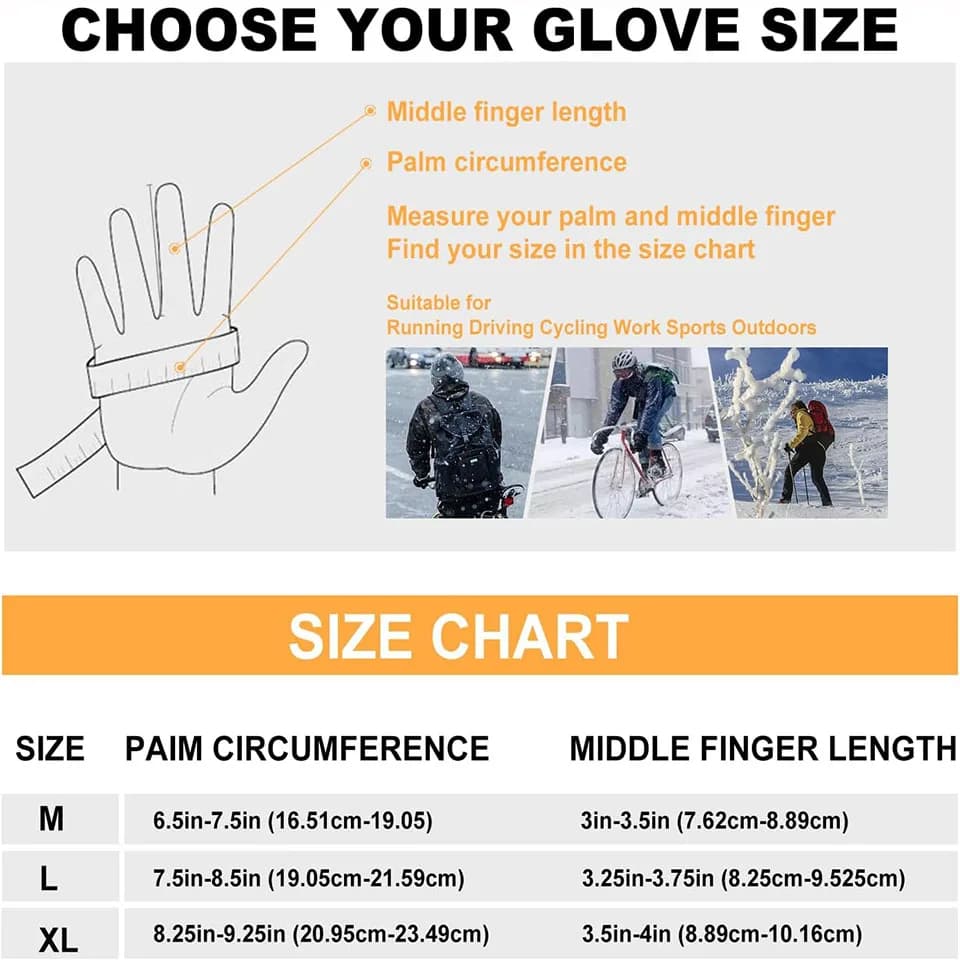Gants hiver pêche GTUBIKE 2 doigts retournables imperméables homme femme chauds
