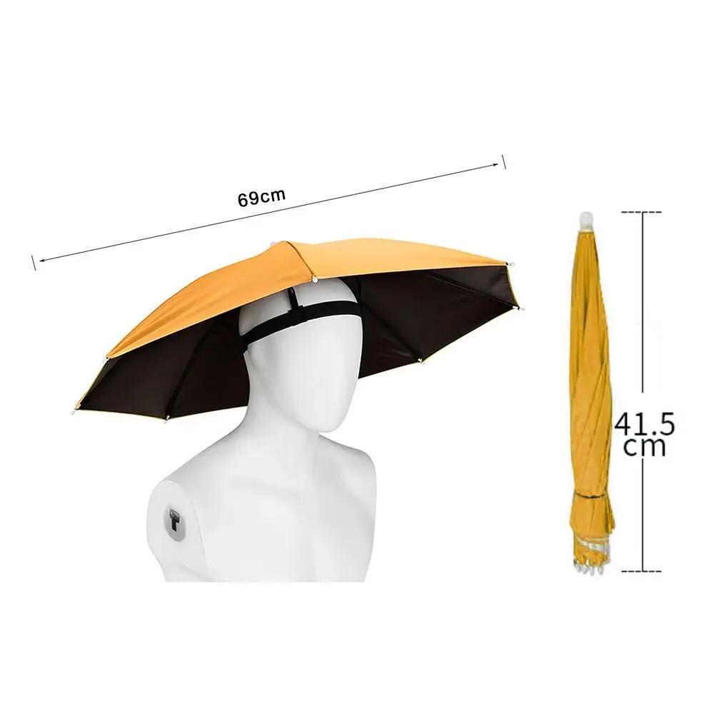 Chapeau parapluie pliable pêche anti-vent - Protection soleil et pluie pour camping plage