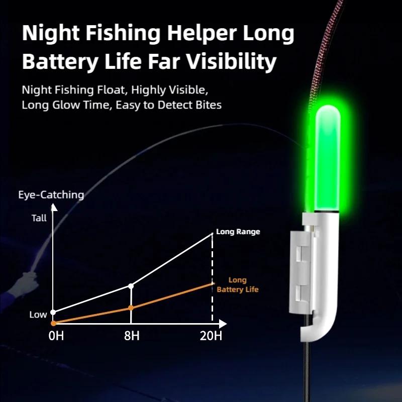 Lumière électronique LED amovible étanche pour canne à pêche - Accessoire nuit pêche rocheuse CR425
