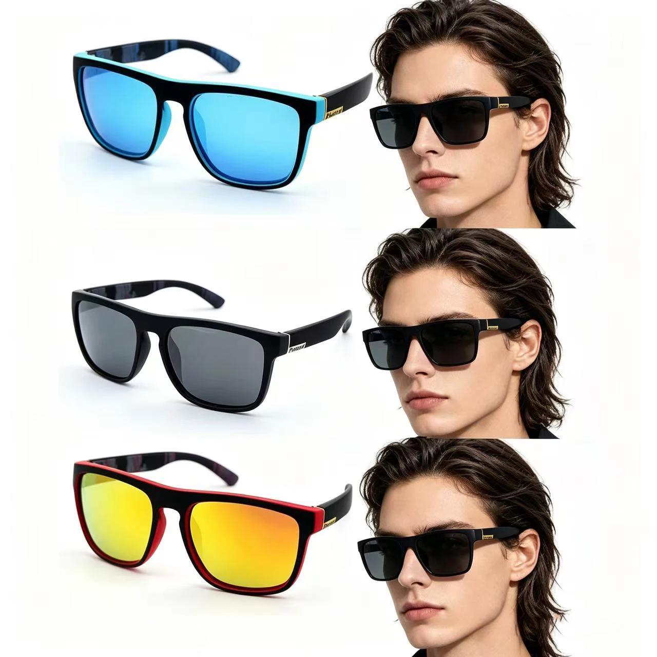 Lunettes de pêche polarisées sport - Cadre carré métal - Personnalisables hommes femmes