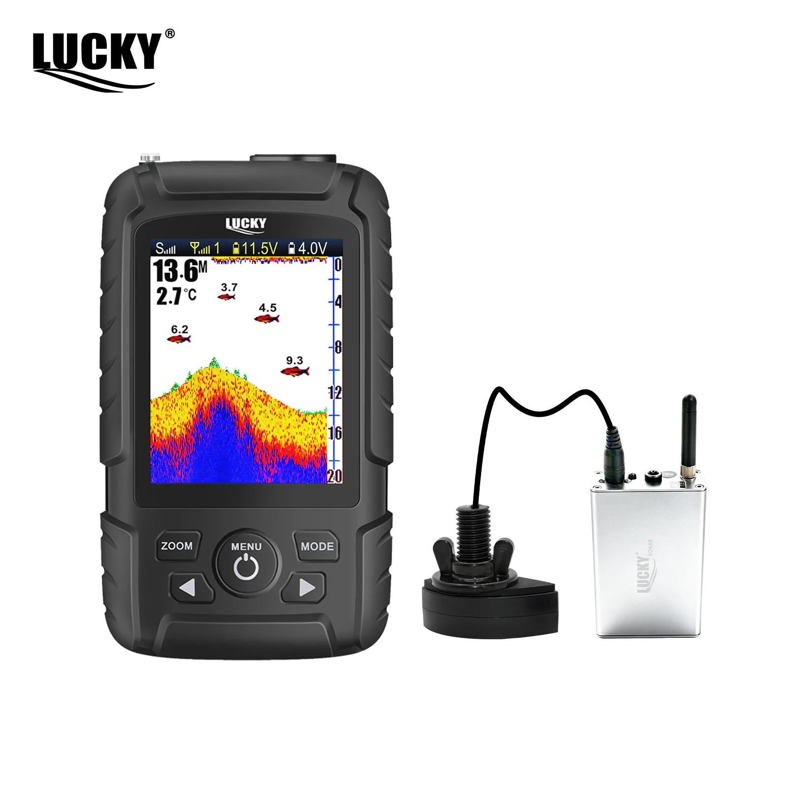 Sonar pêche portable Lucky FF718LiC-WL sans fil 100m/328ft détecteur poissons profondeur eau mer lac