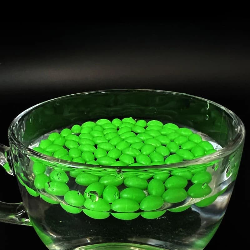 100 perles lumineuses ovales pour pêche nocturne - Billes flottantes appâts 4-8mm