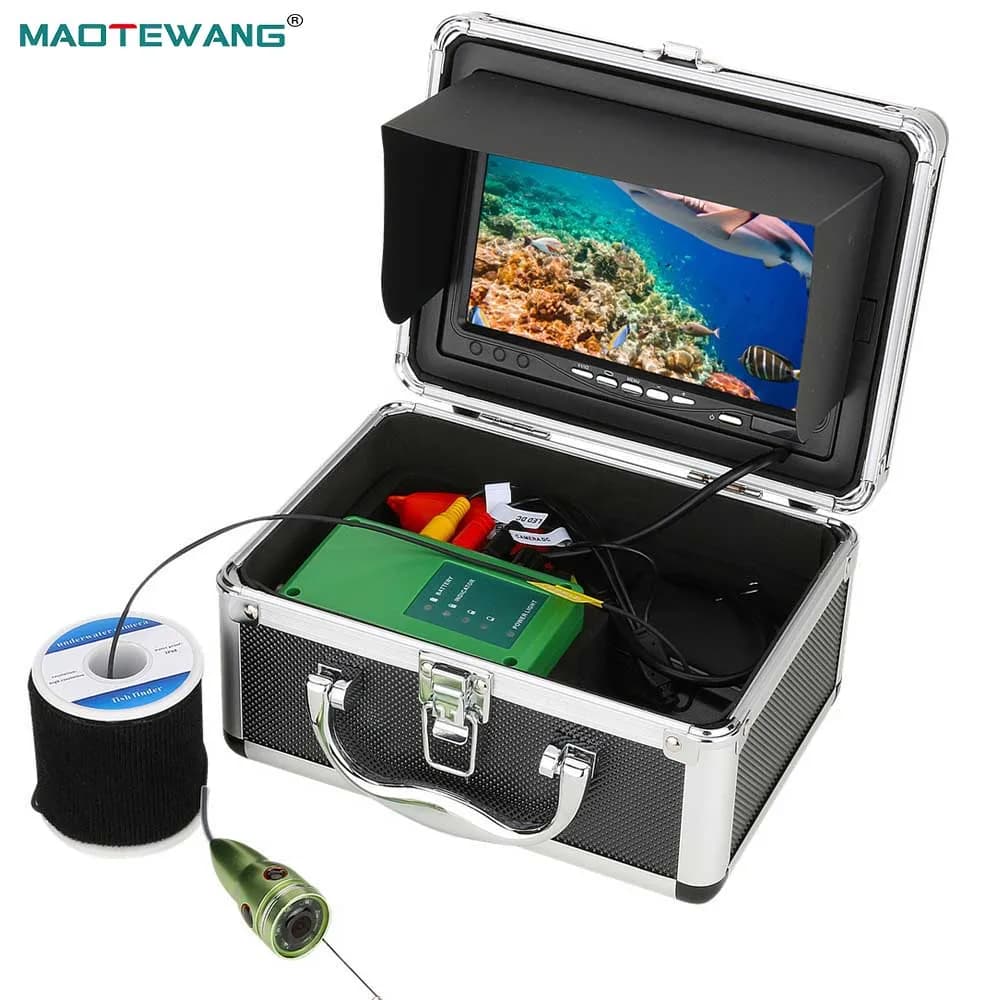Caméra sous-marine MAOTEWANG 1000TVL - Fish finder avec écran 7 pouces et LED IR pour pêche glace mer