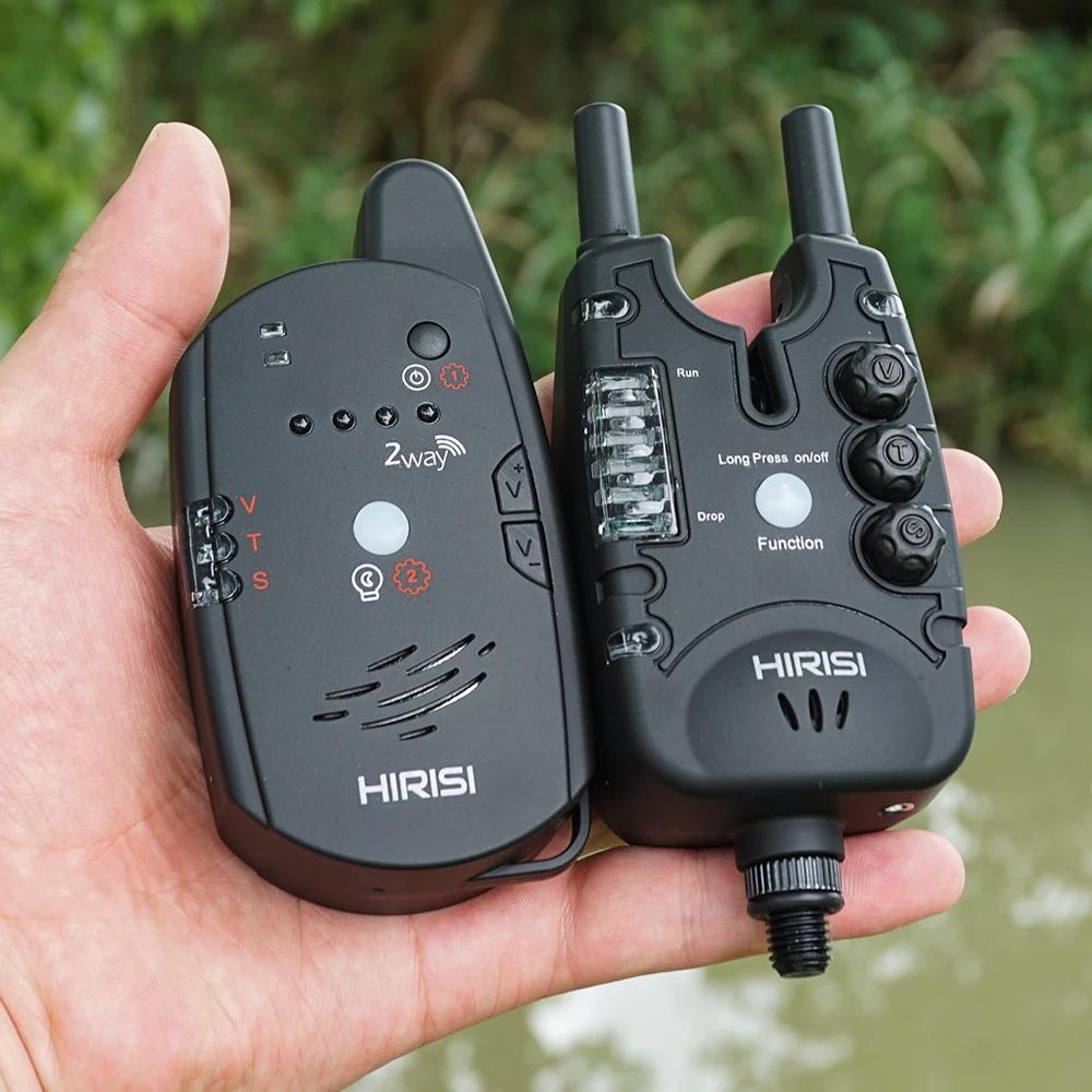 Hirisi Alarme Pêche Carpe Sans Fil S8 avec Télécommande 2 Voies Contrôle à Distance Détecteur Touche