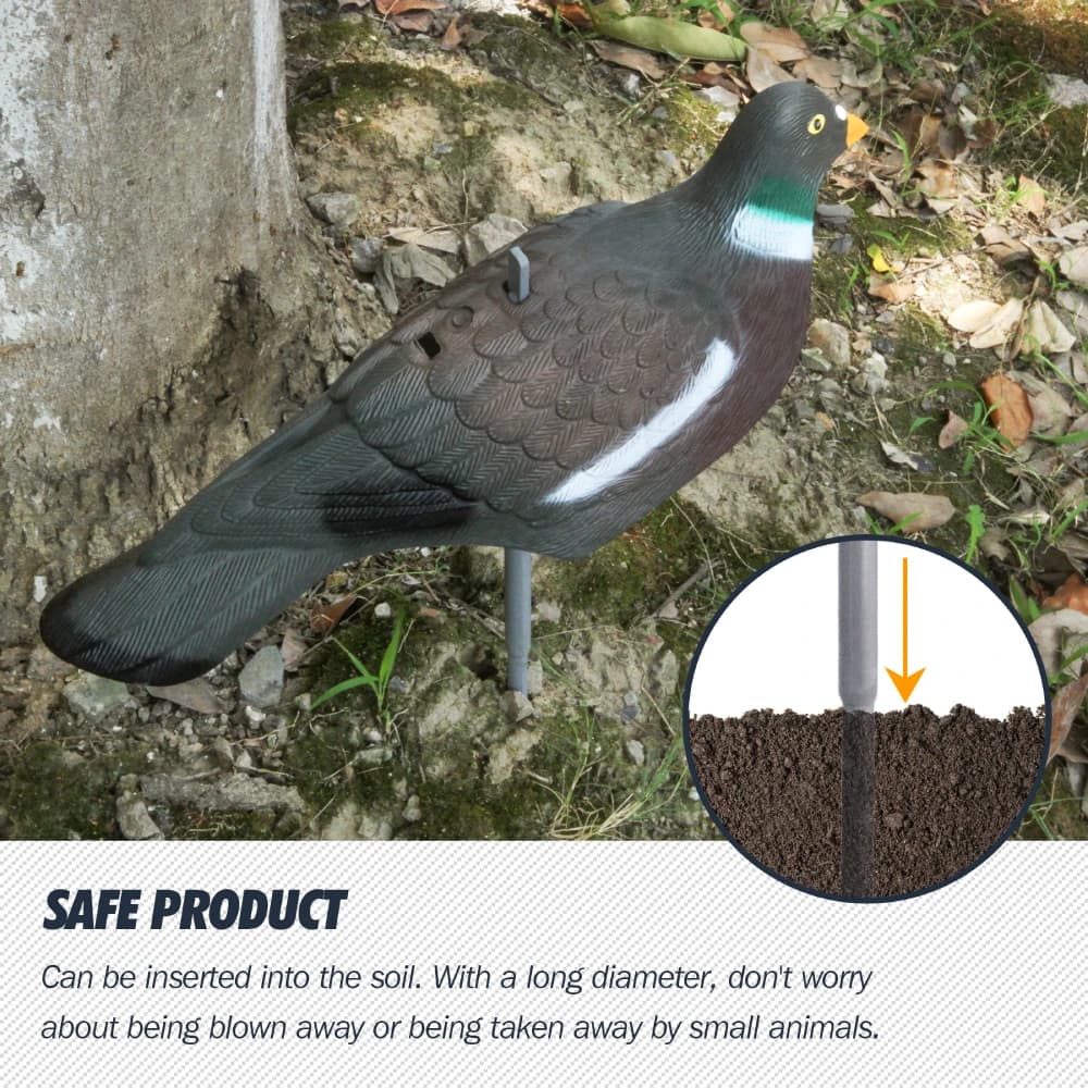 Leurres pigeons 3D peints réalistes 1/3/6 pièces pour entraînement tir et chasse