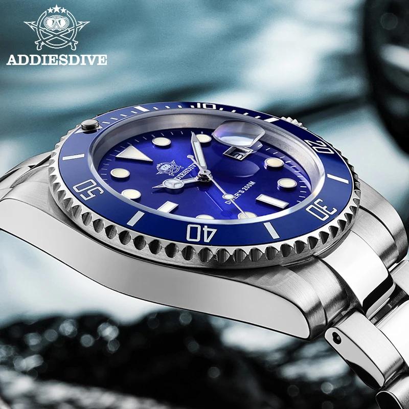 Montre homme ADDIESDIVE acier inoxydable étanche - Montre quartz sport business loisirs européen