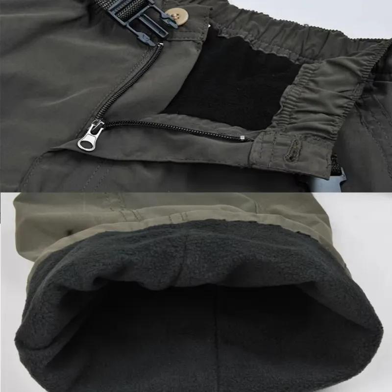 Pantalon cargo polaire tactique homme hiver 3XL pour pêche par grand froid coréen