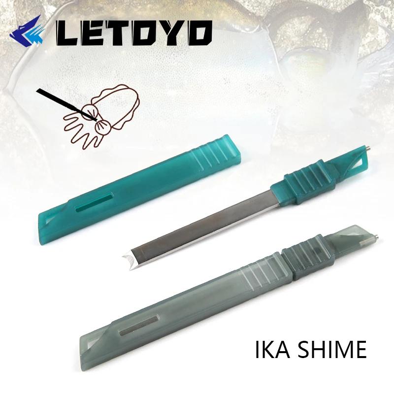 Couteau Calmar IKASHIME 130 LETOYO - Outils Pêche Calmar Correction Acier Inox Seiche Poulpe