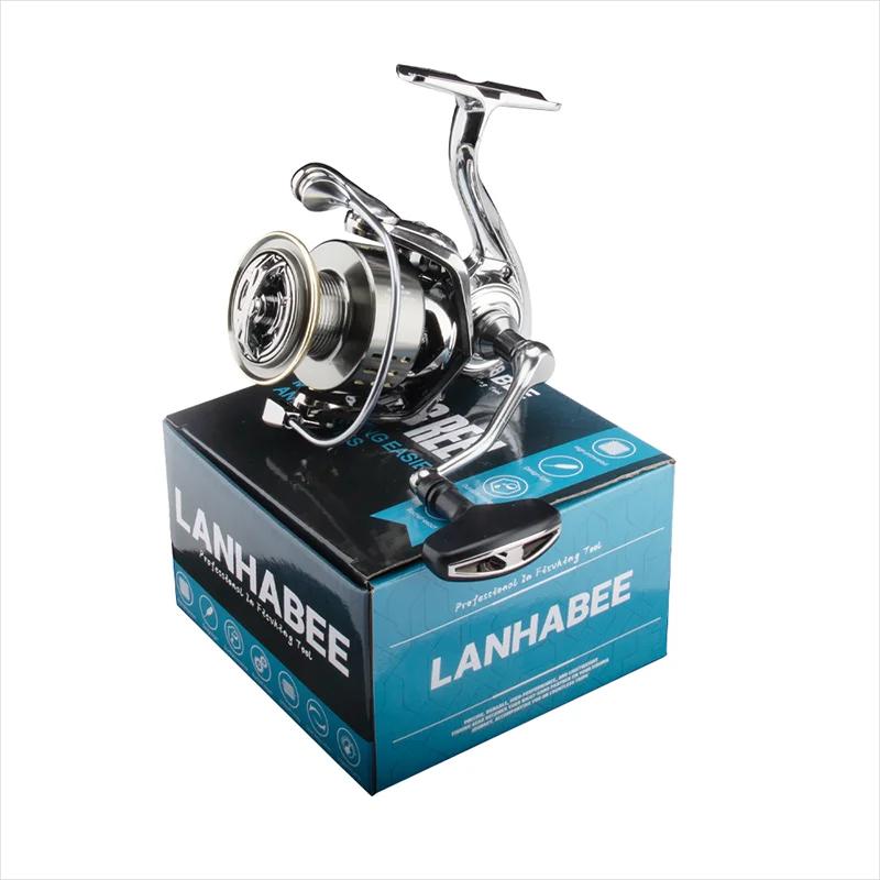 Moulinet spinning LANHABEE électroplacé pour lancer longue distance - léger universel toutes eaux