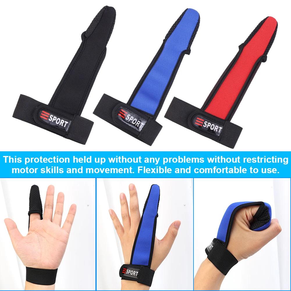 Gants de protection doigt unique pour lancer longue distance pêche avec manchon anti-dérapant index