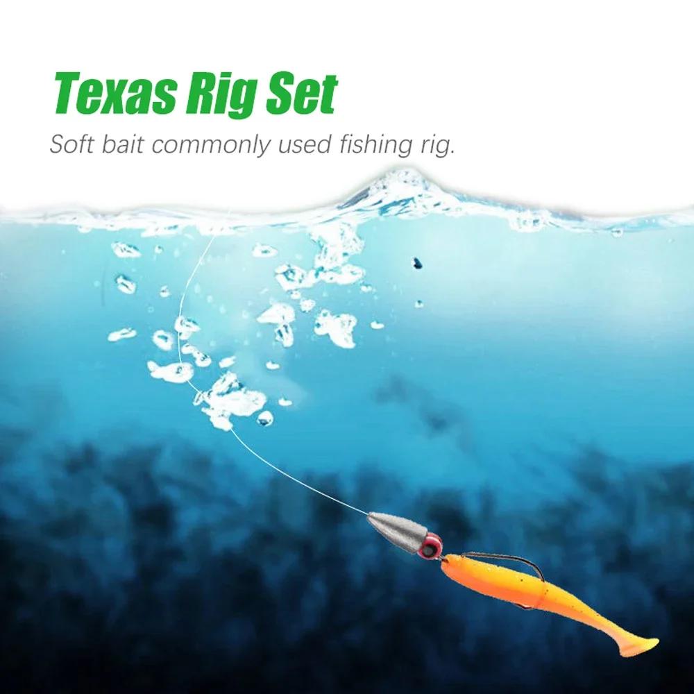 10 plombs de pêche DNDYUJU 2-20g pour montage Texas rig en eau douce - Set complet