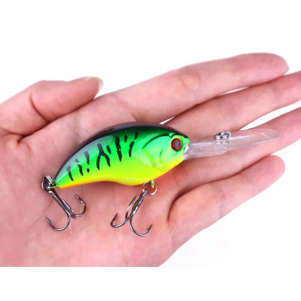 Leurre crankbait HENGJIA 13g/9cm - Leurre dur minnow grande langue pour bar et brochet