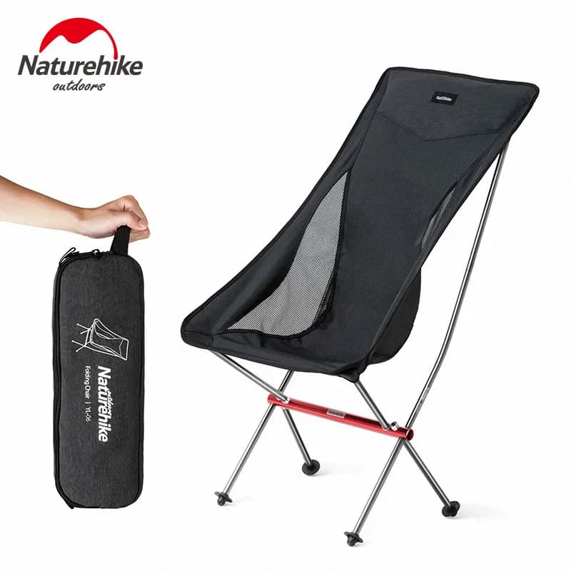 Chaise compacte pliante Naturehike ultralégère - Siège pêche pique-nique plage aluminium portable