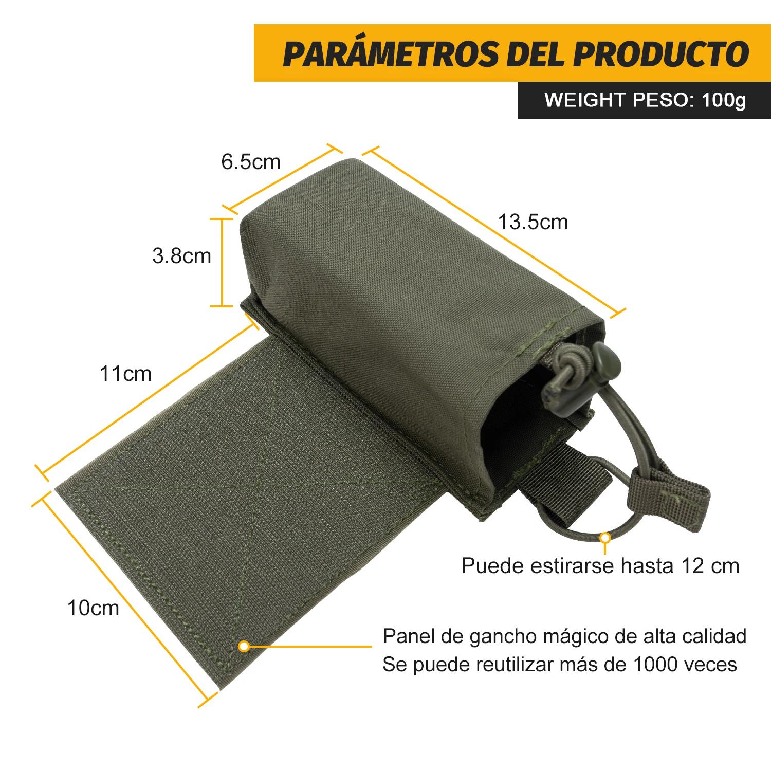 Pochette radio tactique IDOGEAR 3317-D pêche - Porte talkie-walkie extensible camouflage