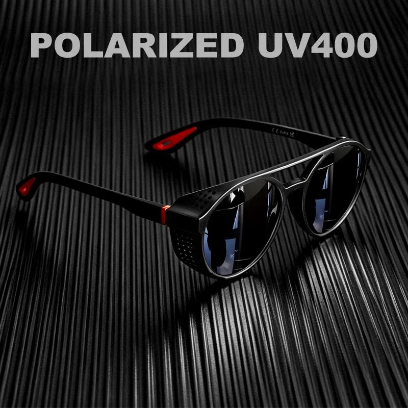 Lunettes de pêche polarisées Steampunk pour homme et femme - Protection UV et vision claire