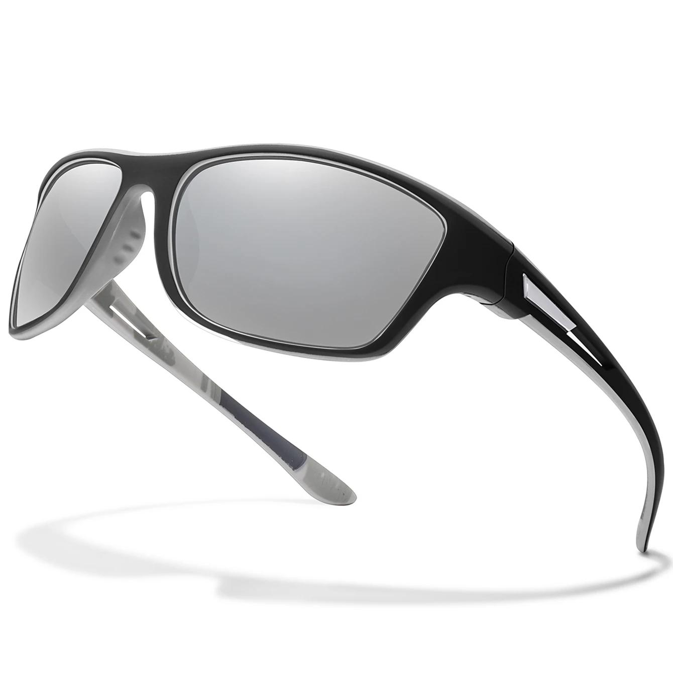 Lunettes de soleil polarisées unisexes UV400 pour pêche vélo randonnée avec verres anti-éblouissement