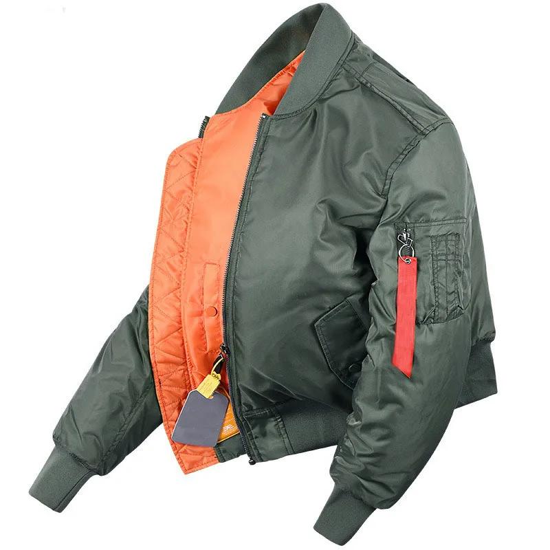 Veste MA1 bomber pour pêche hivernale - Ouate épaisse - Automne hiver - Homme