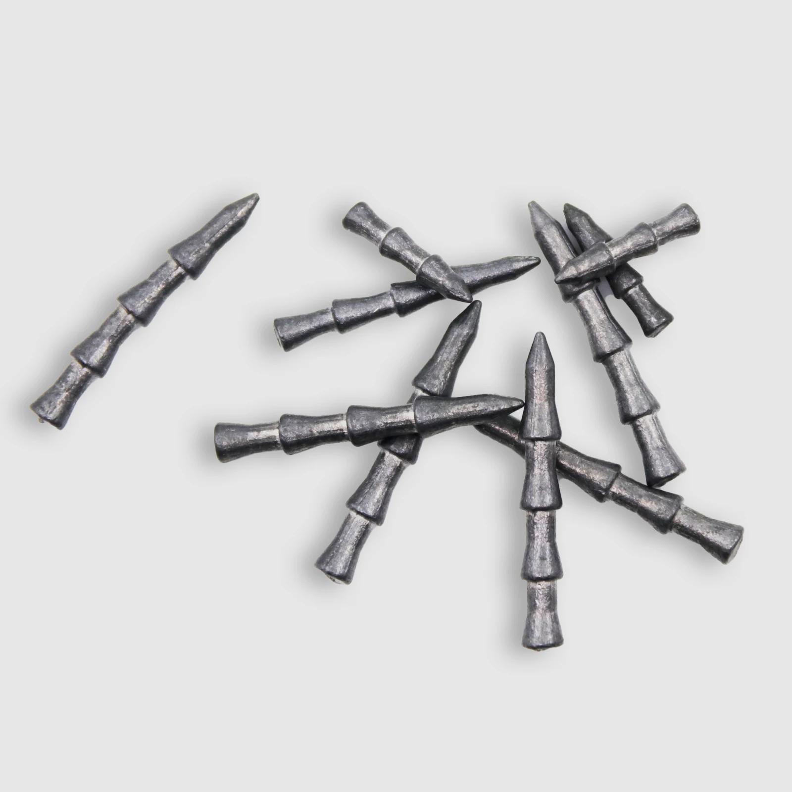Plombs d'ancrage pour leurres souples, 10 pièces poids 0.8/1.4/2.2g pour pêche du carnassier au ver et worm