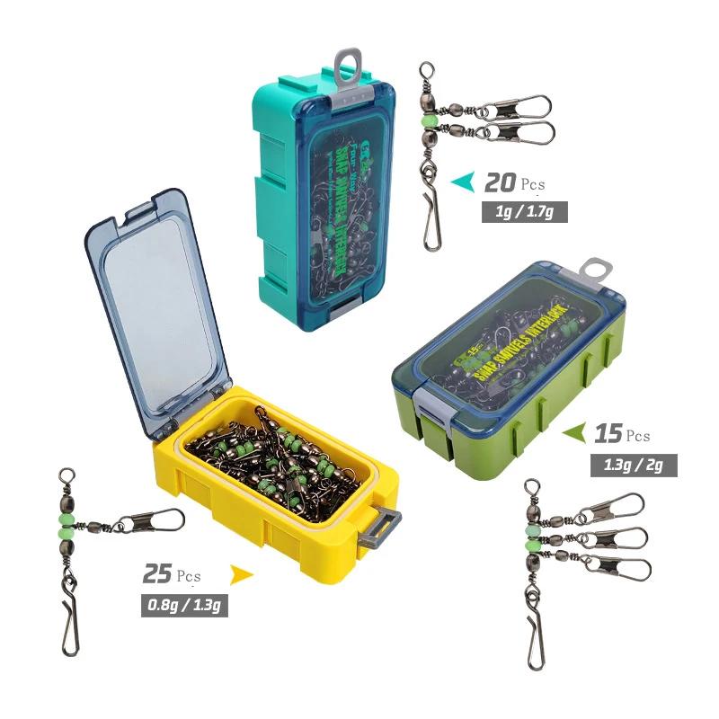 Leurre calmar lumineux avec émerillon roulement - Accessoire pêche nocturne connecteur solide