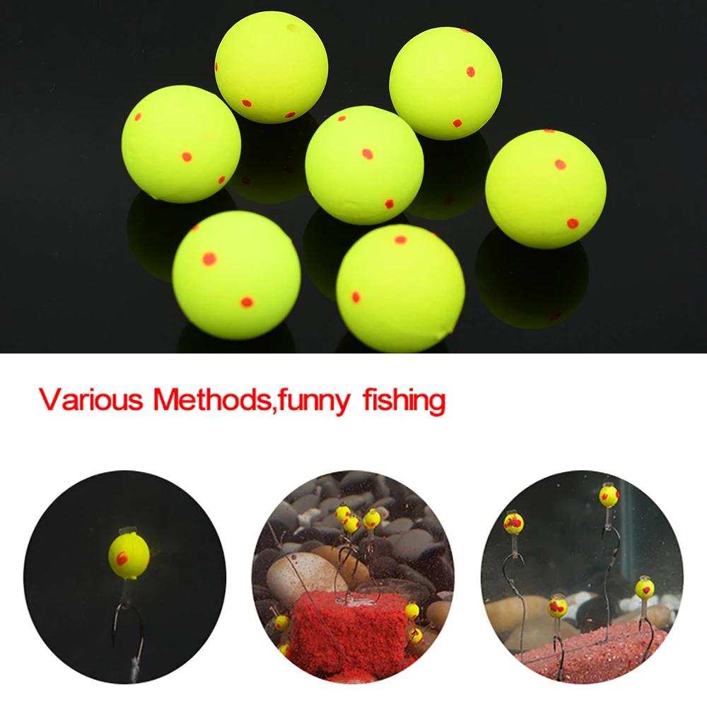 20Pcs flotteurs pêche boules EPS ultra-légères jaunes - accessoires flottabilité pour appâts