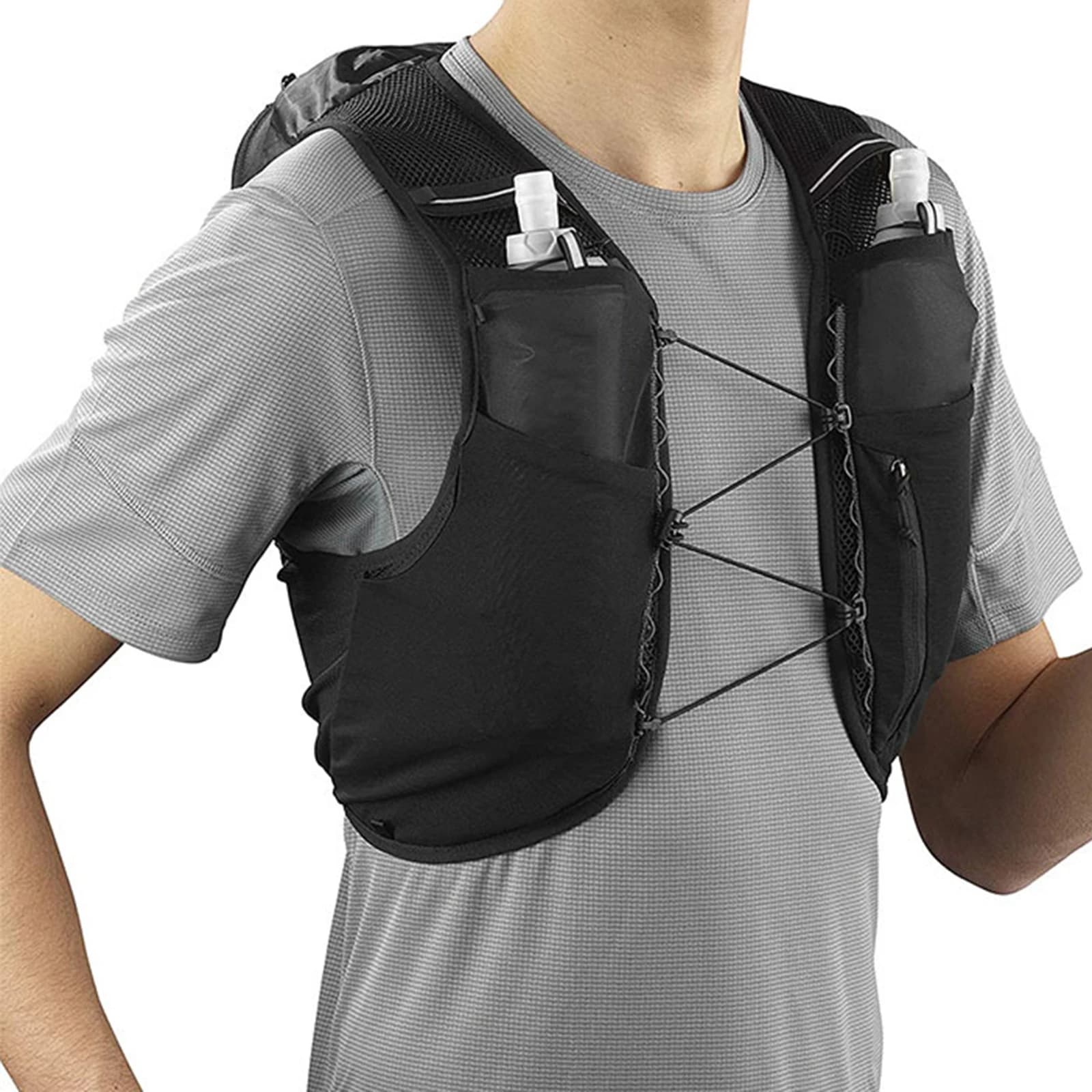 Veste hydratation running randonnée vélo - Sac à dos sport avec réservoir eau trail femme homme S-XXL