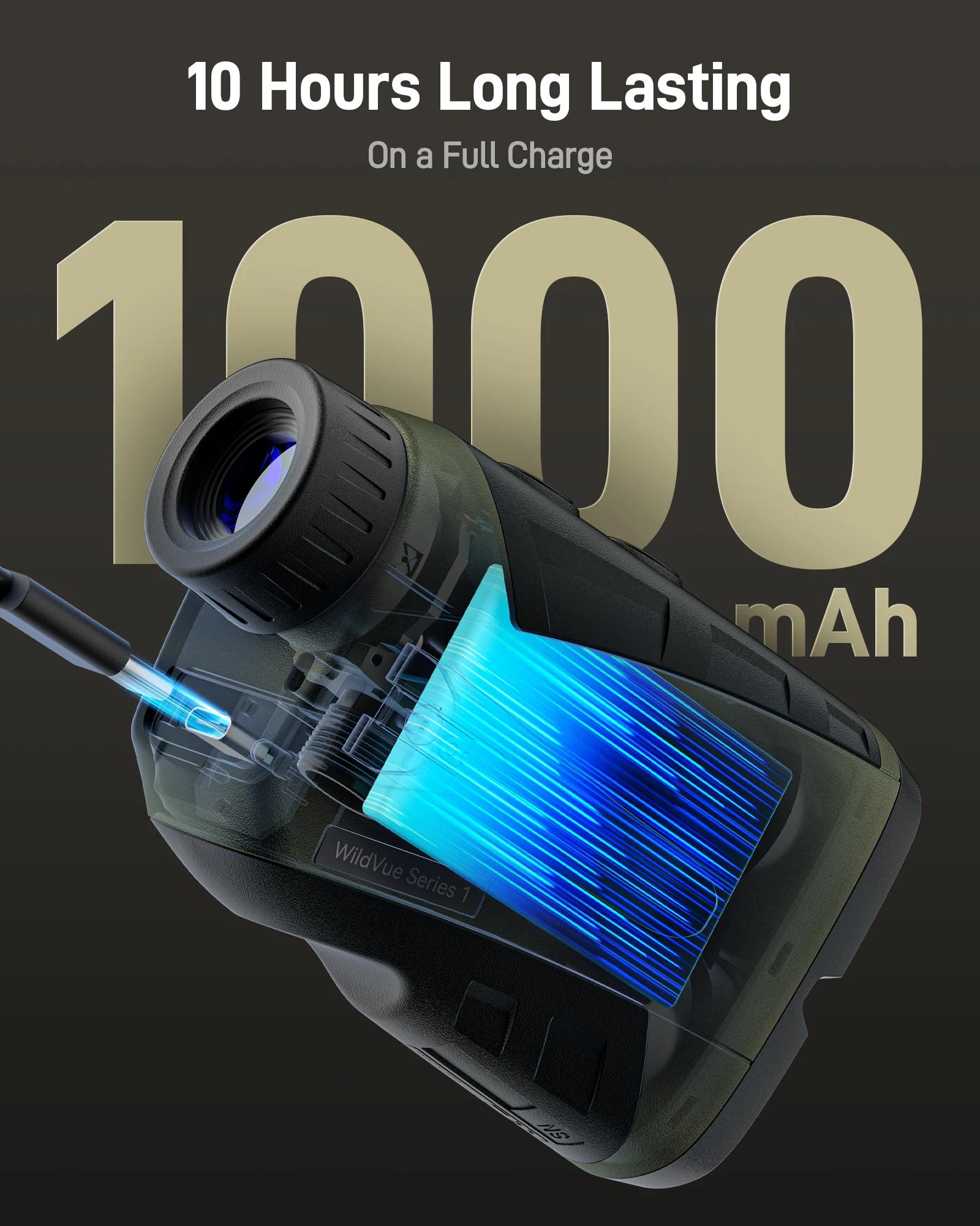 Télémètre laser REDTIGER H002 chasse 1600 yards - Précision angle et vitesse 7x pour pêche