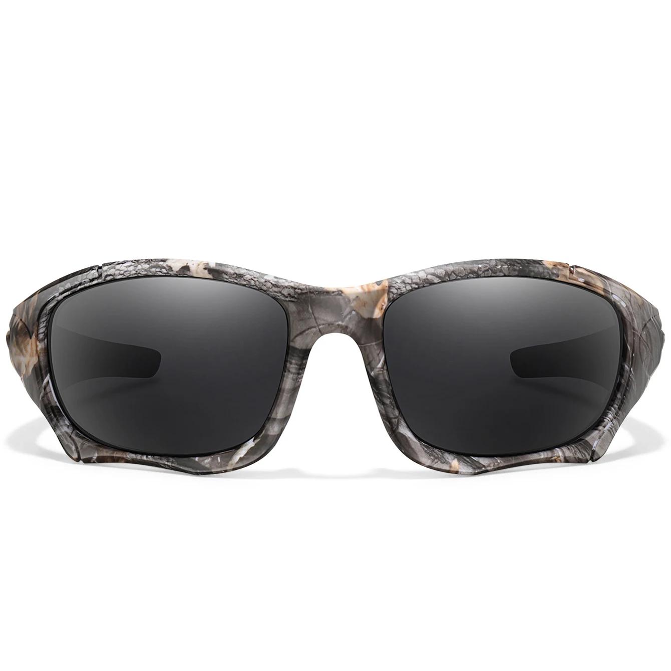 Lunettes de pêche polarisées camouflage classique UV pour outdoor, conduite, vélo