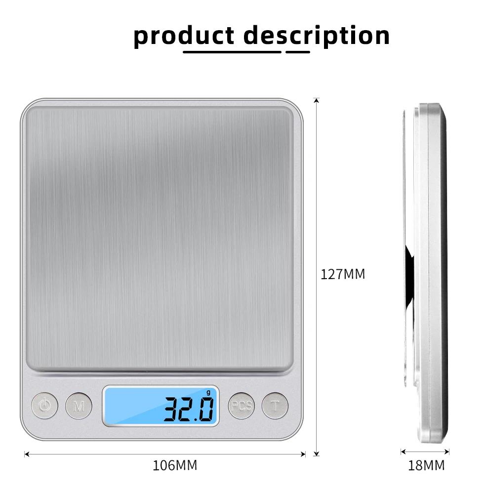 Balance électronique 3000g 0.1g précision pêche cuisine pesée appâts LCD 3kg