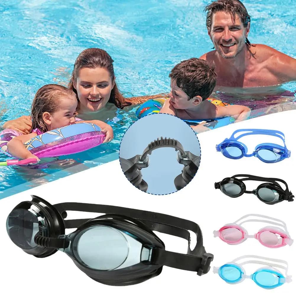 Lunettes de natation professionnelles UV protection silicone réglables confort pêche