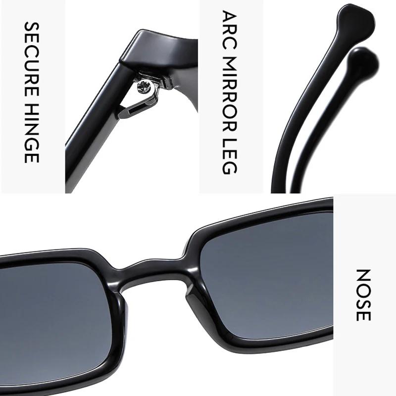 Lunettes de soleil luxueuses rectangulaires pour pêche - Design vintage ovale carré - Monture premium UV400
