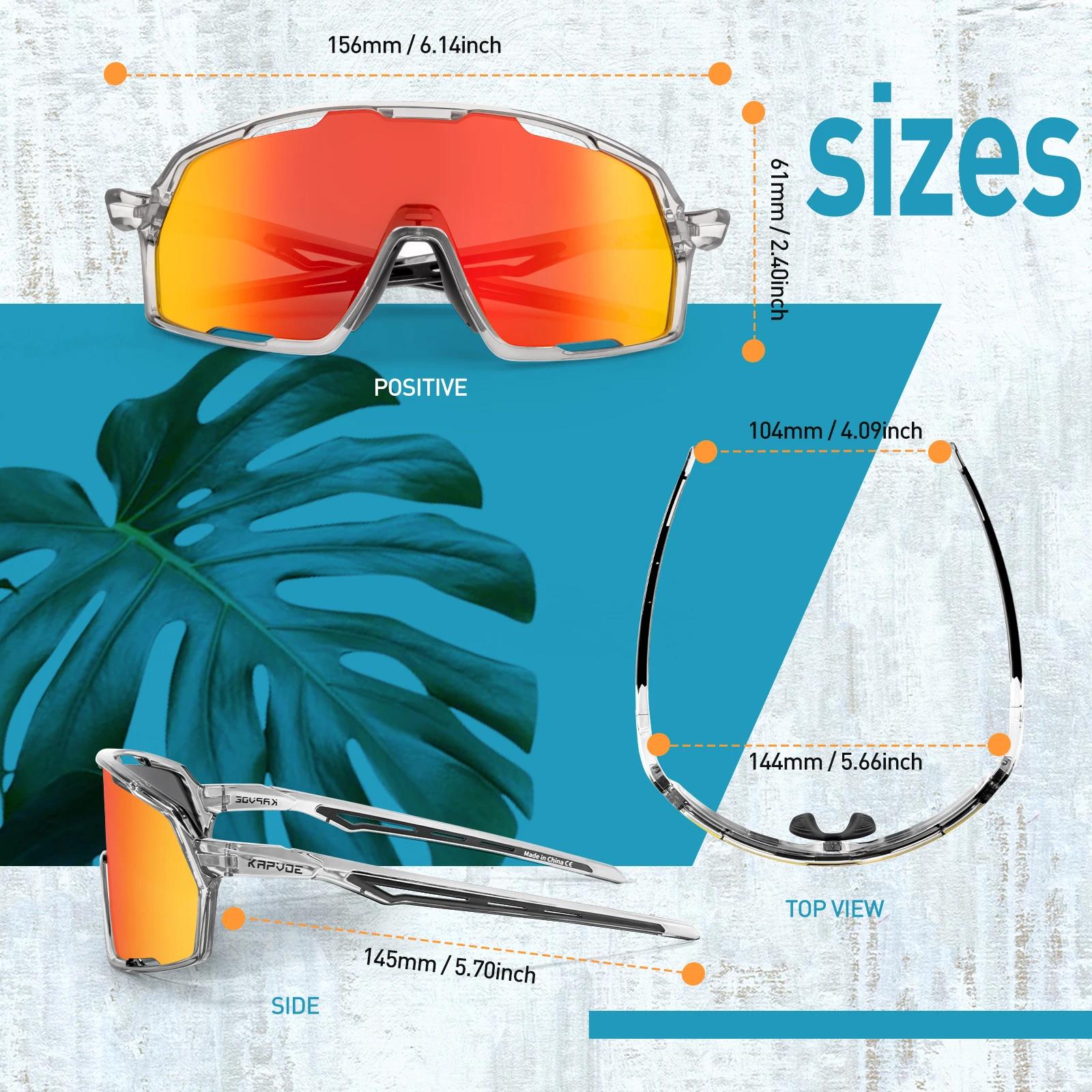 Lunettes de sport pêche vélo SCVCN UV400 protection complète randonnée camping accessoires outdoor