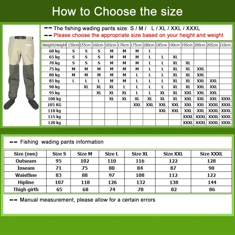 Waders de pêche imperméables 5 couches pour hommes et femmes - Pantalon de pêche avec chaussettes en néoprène