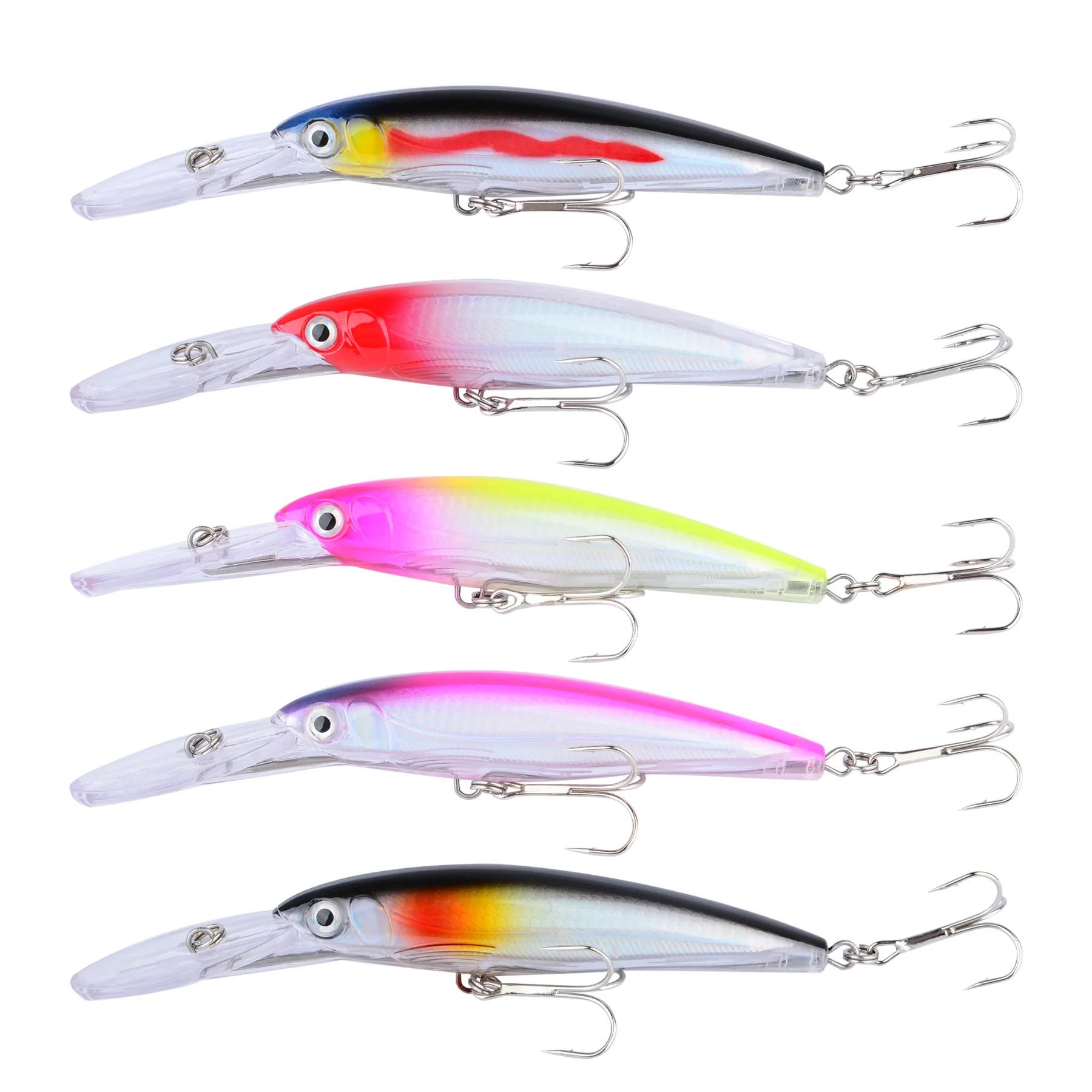 Leurre profond Hengjia 17cm 30g pour brochet et perche - Minnow plongeant benthique pêche carnassier