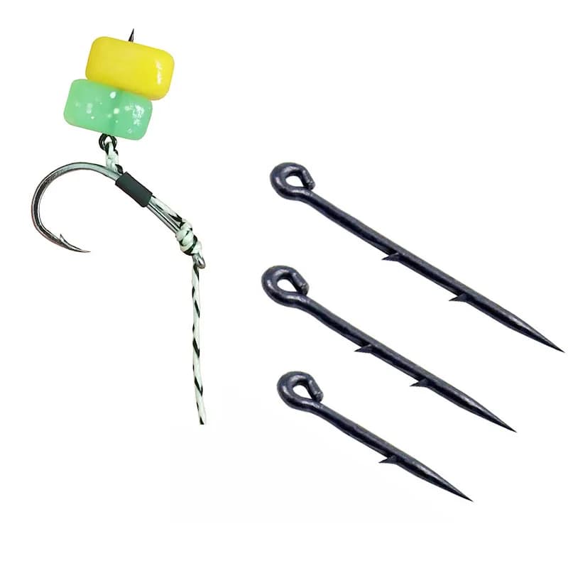 Poinçon métal pour esches carpe - Spike pour boilies asticots maïs montage hair rig