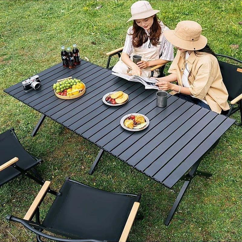 Chaise de camping pliante avec accoudoirs bois - Siège pêche style vintage pour plage et pique-nique