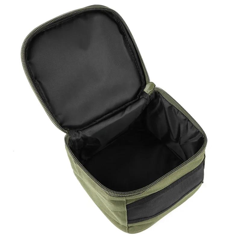 Pochette rangement moulinet pêche universelle tissu Oxford vert durable - Compatible séries 500-10000
