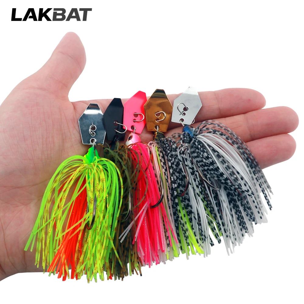 Leurre de pêche spinnerbait chatterbait avec lame dansante, leurre vibrant de 7g à 21g pour carnassiers