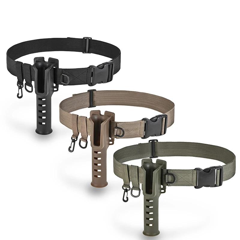 Porte-canne réglable et portable avec ceinture - Accessoire de pêche pratique pour les sessions en extérieur