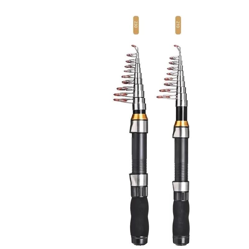 Combo canne moulinet télescopique kit complet pêche spinning avec leurres hôtes accessoires pêche nomade