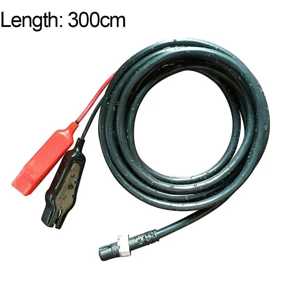 Câble d'alimentation 3m pour moulinets électriques Daiwa/Shimano - Connecteurs doubles - Accessoire pêche