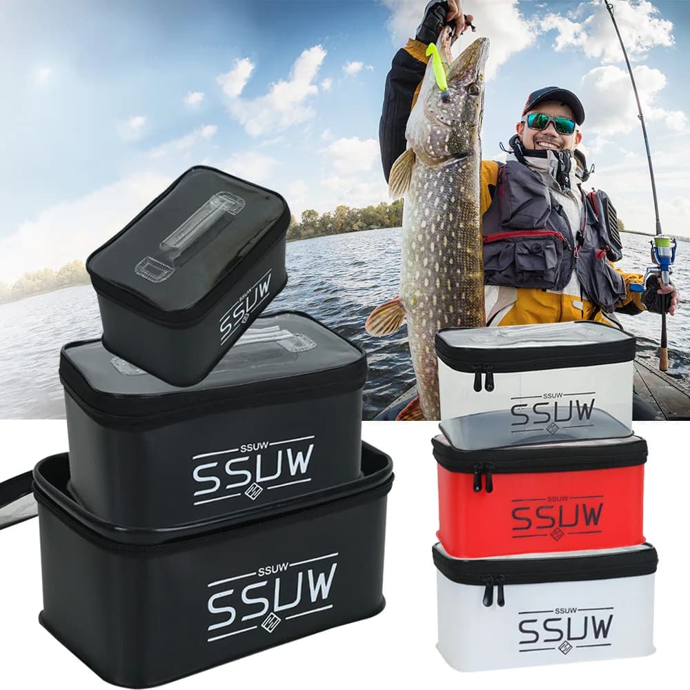 Sac de pêche EVA 1-3 pièces S/M/L pour carpe, rangement appâts et leurres, boîte étanche extérieure