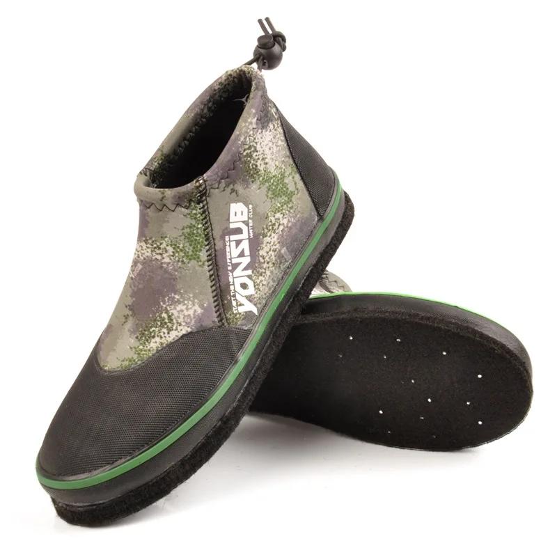 Chaussures de pêche sur rochers unisexe - Bottes antidérapantes à clous avec néoprène 3MM