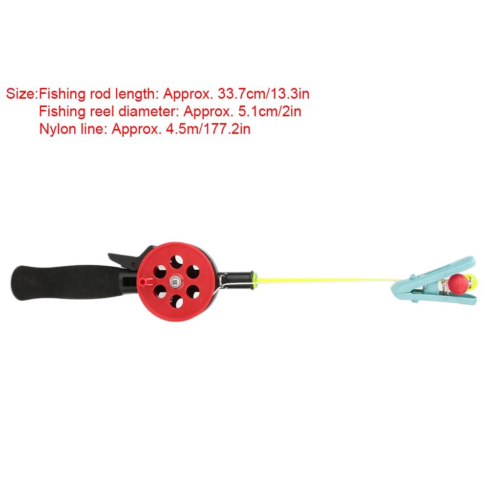 Kit 2 cannes pêche crabe avec pince crevettes - Accessoires pêche glace pour appâts crustacés