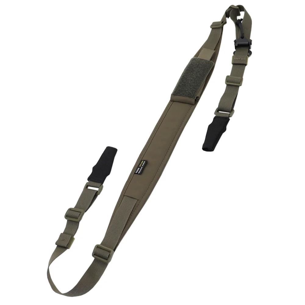 Bretelle fusil modulaire réglable 2 points/1 point - Accessoire pêche et chasse polyvalent transport