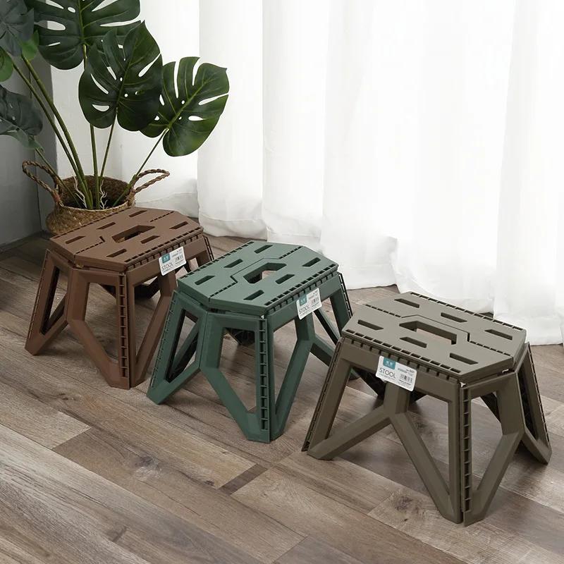 Tabouret pliant portable haute résistance pour pêche, camping et randonnée en extérieur