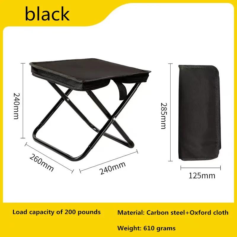 Chaise pliante multifonction ultralégère pour pêche, camping et voyages - Tabouret pliant accessoire pêche