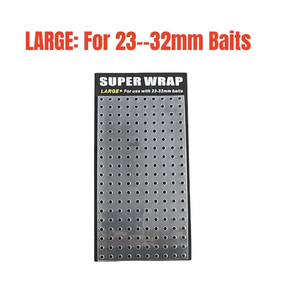 Protecteur d'appâts Super Wrap pour pêche à la carpe - tube perforé rétractable 3 tailles