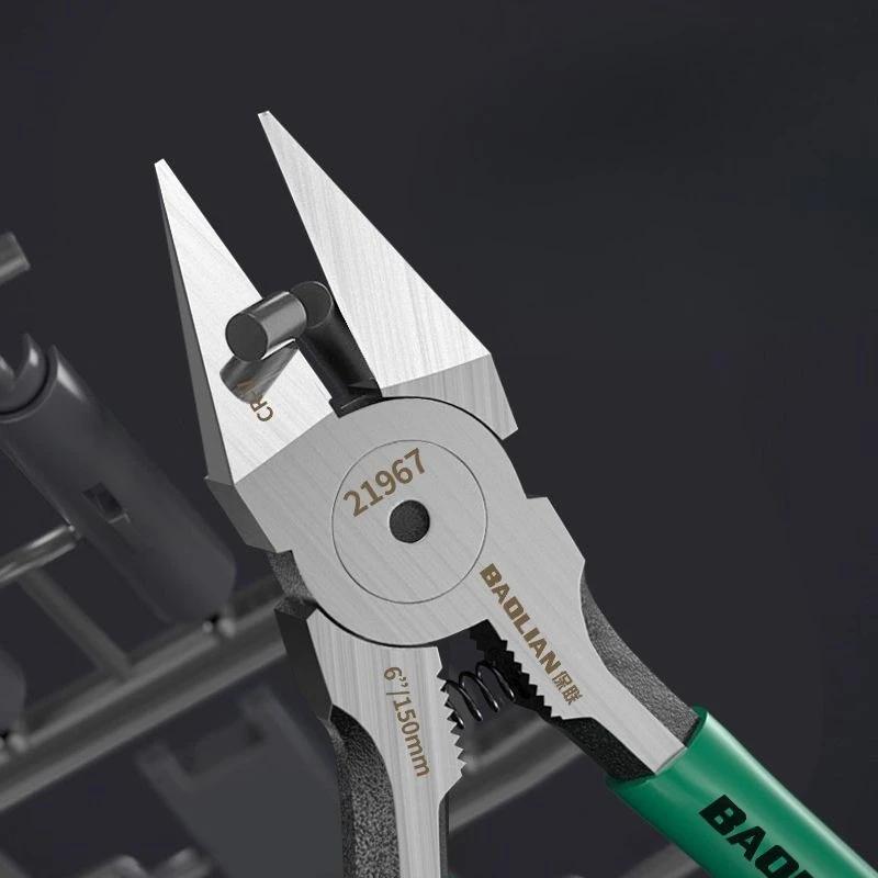 Pinces coupantes latérales industrielles Baolian pour électricien haute dureté outils manuels