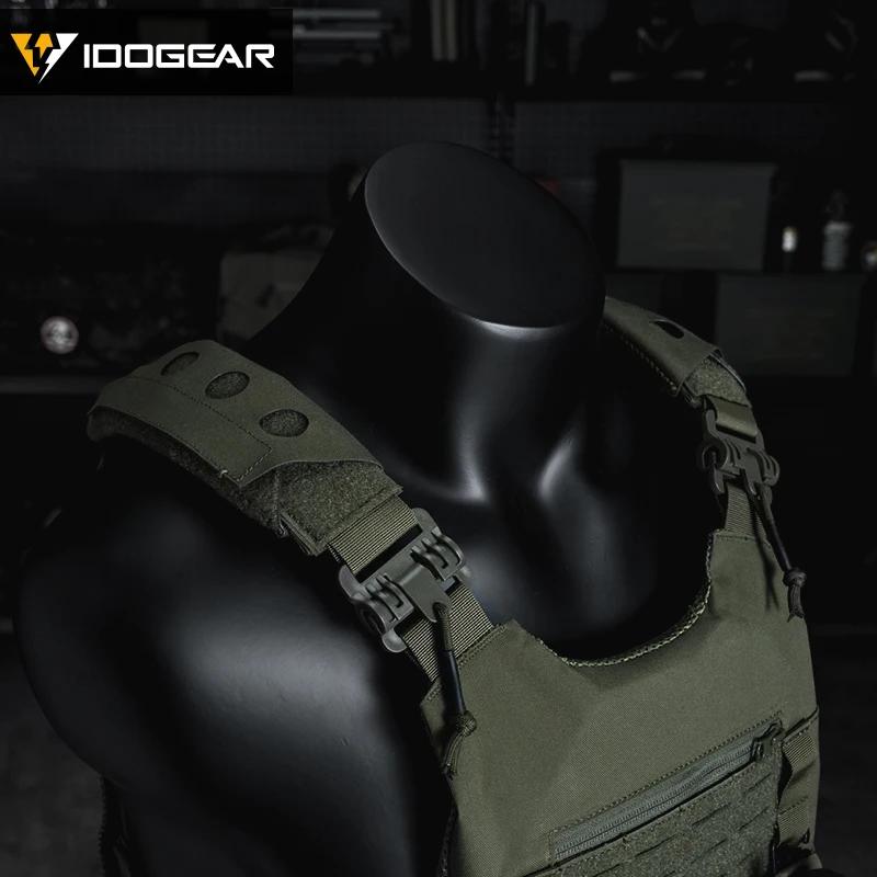 Protections d'épaule tactiques IDOGEAR rembourrées - Confort pour port longue durée équipement pêche