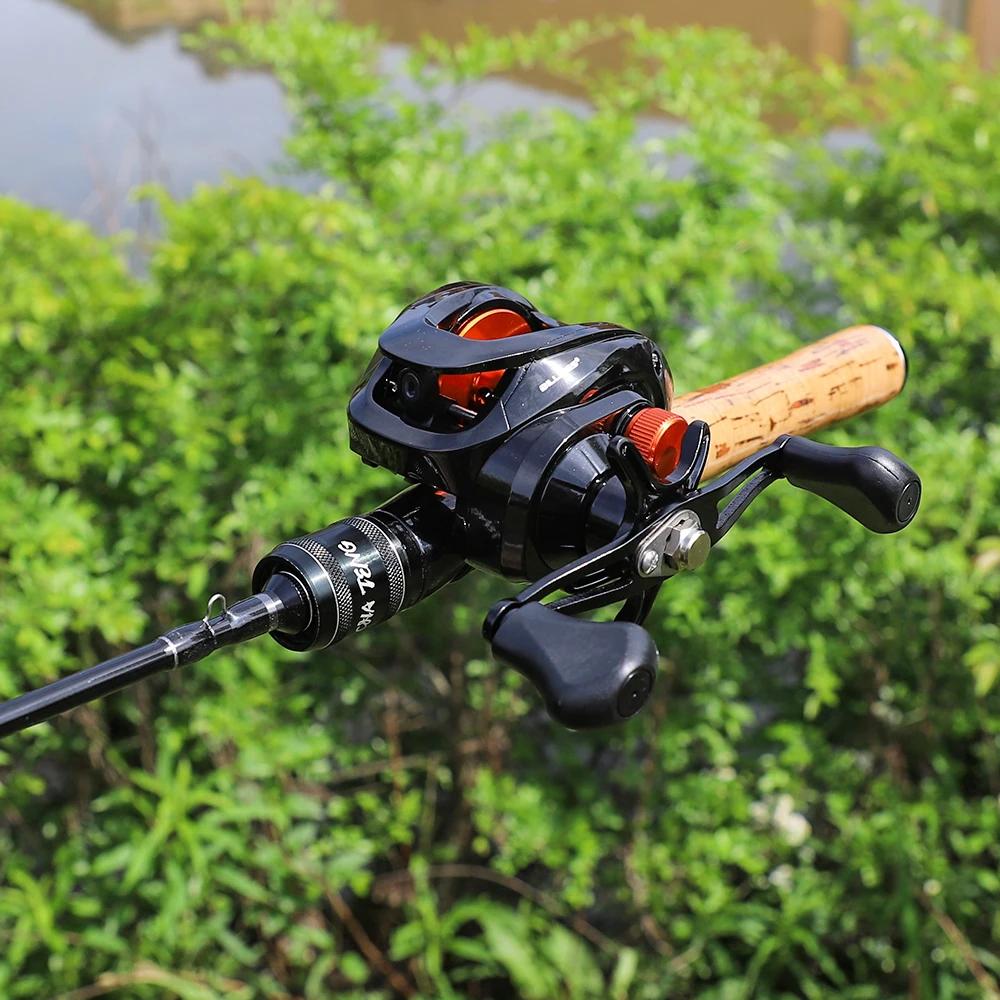Moulinet Baitcasting 6.3:1 8KG drag pour pêche du bar en mer avec accessoires de pêche complets